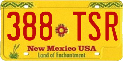 NM license plate 388TSR