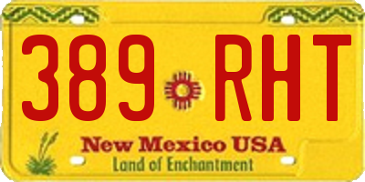 NM license plate 389RHT