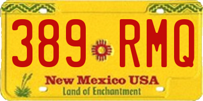 NM license plate 389RMQ