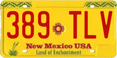 NM license plate 389TLV