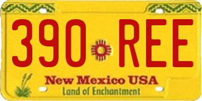 NM license plate 390REE