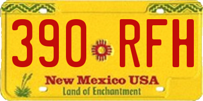 NM license plate 390RFH