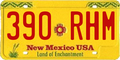 NM license plate 390RHM