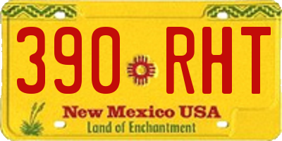 NM license plate 390RHT