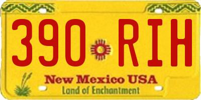 NM license plate 390RIH