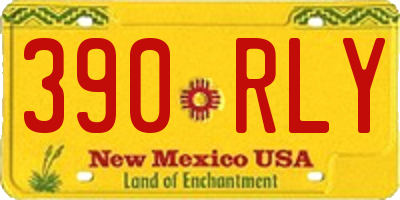 NM license plate 390RLY