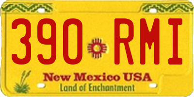 NM license plate 390RMI