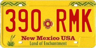 NM license plate 390RMK