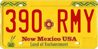 NM license plate 390RMY