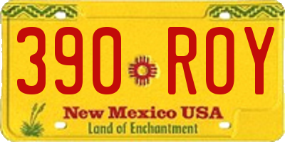 NM license plate 390ROY