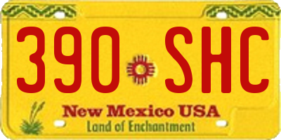 NM license plate 390SHC