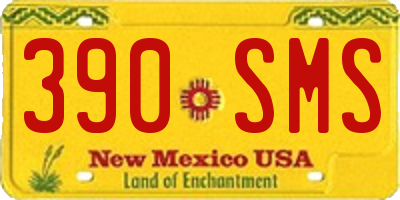 NM license plate 390SMS