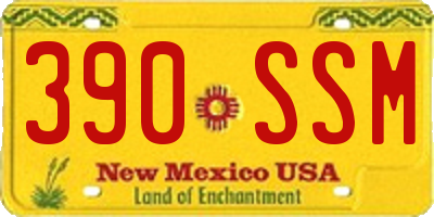 NM license plate 390SSM