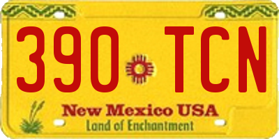 NM license plate 390TCN