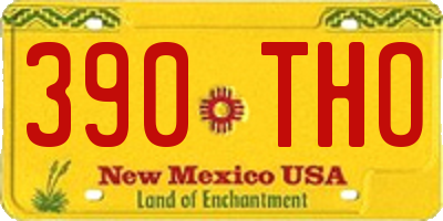 NM license plate 390THO