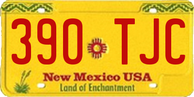 NM license plate 390TJC