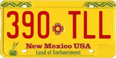 NM license plate 390TLL