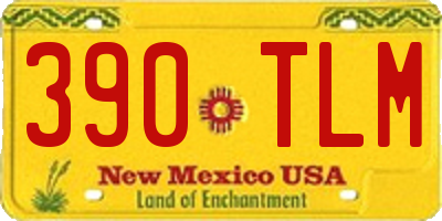 NM license plate 390TLM