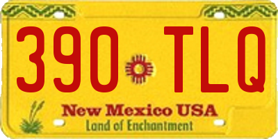 NM license plate 390TLQ