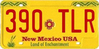 NM license plate 390TLR