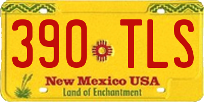 NM license plate 390TLS