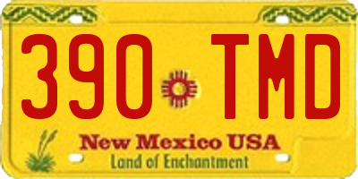 NM license plate 390TMD