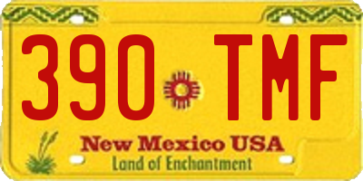 NM license plate 390TMF