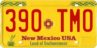 NM license plate 390TMO