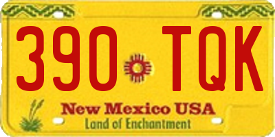 NM license plate 390TQK