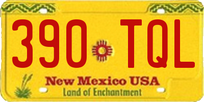 NM license plate 390TQL