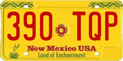 NM license plate 390TQP