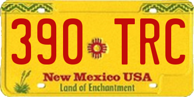 NM license plate 390TRC