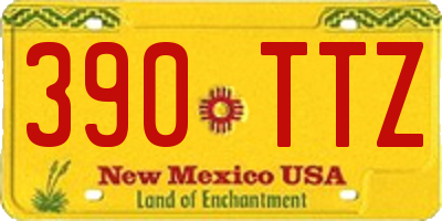 NM license plate 390TTZ