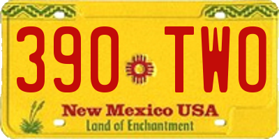 NM license plate 390TWO