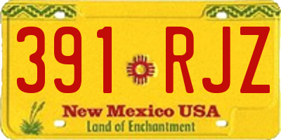 NM license plate 391RJZ