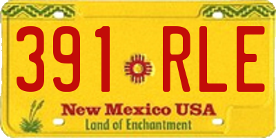 NM license plate 391RLE