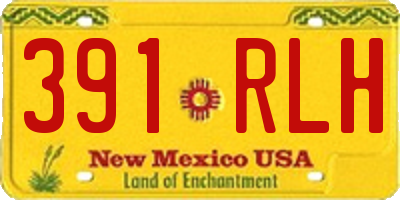NM license plate 391RLH
