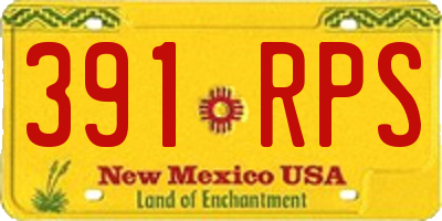 NM license plate 391RPS