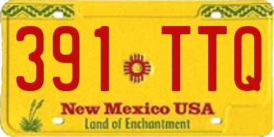 NM license plate 391TTQ