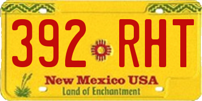 NM license plate 392RHT