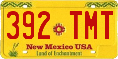 NM license plate 392TMT