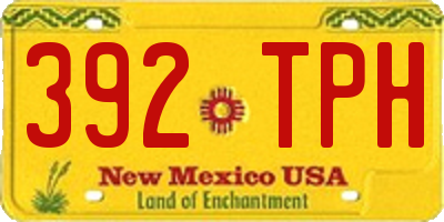 NM license plate 392TPH