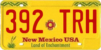NM license plate 392TRH