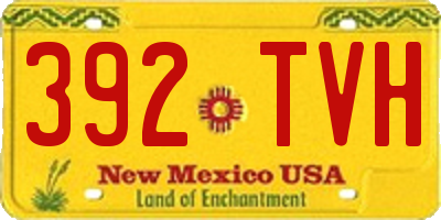 NM license plate 392TVH