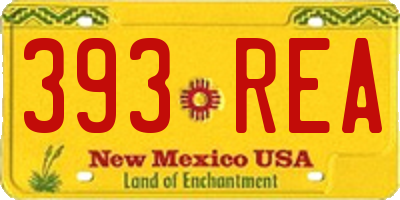 NM license plate 393REA