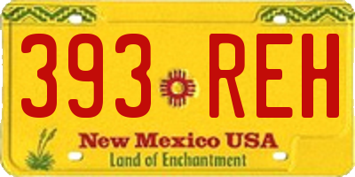 NM license plate 393REH