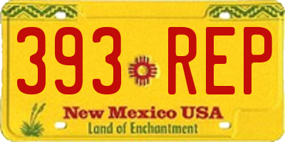 NM license plate 393REP