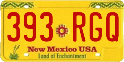 NM license plate 393RGQ