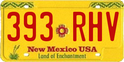 NM license plate 393RHV