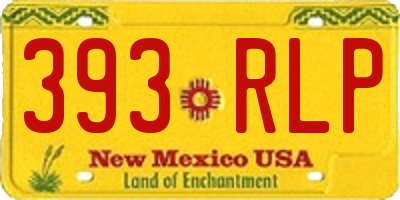 NM license plate 393RLP